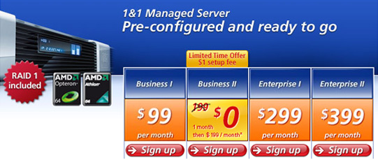 3 Months free on servers