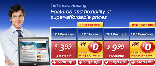 3 Months free on web hosting